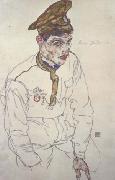 Egon Schiele Russian Prisoner of War (Grigori Kladjishuili) (mk12) oil painting picture wholesale